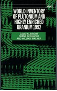 Cover for World Inventory of Plutonium and Highly Enriched Uranium 1992
