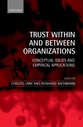 Cover for Trust Within and Between Organizations
