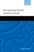 Cover for Privatization South American Style