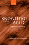 Cover for Knowledge of the Land