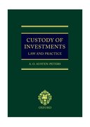 Cover for Custody of Investments: Law and Practice