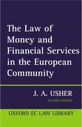 Cover for The Law of Money and Financial Services in the EC