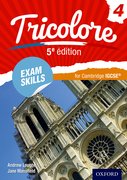 Cover for Tricolore 5e edition Exam Skills for Cambridge IGCSERG Workbook & CD-ROM