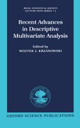Cover for Recent Advances in Descriptive Multivariate Analysis