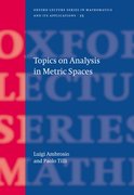 Cover for Topics on Analysis in Metric Spaces
