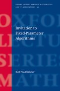 Cover for Invitation to Fixed Parameter Algorithms
