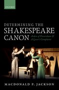 Cover for Determining the Shakespeare Canon
