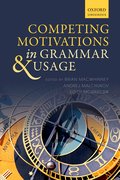 Cover for Competing Motivations in Grammar and Usage