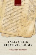 Cover for Early Greek Relative Clauses