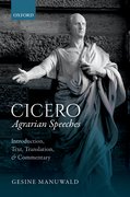 Cover for Cicero, <em>Agrarian Speeches</em>