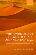 Cover for The Development of World Trade Organization Law