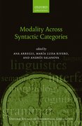 Cover for Modality Across Syntactic Categories