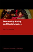Cover for Sentencing Policy and Social Justice