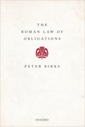 Cover for The Roman Law of Obligations