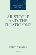 Cover for Aristotle and the Eleatic One