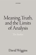 Cover for Meaning, Truth, and the Limits of Analysis