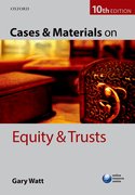 Cover for Cases & Materials on Equity & Trusts