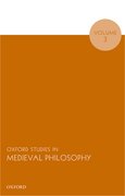 Cover for Oxford Studies in Medieval Philosophy, Volume 3