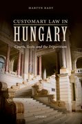 Cover for Customary Law in Hungary