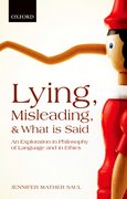 Cover for Lying, Misleading, and What is Said