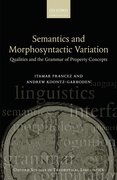 Cover for Semantics and Morphosyntactic Variation