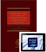 Cover for Redfern and Hunter on International Arbitration (Hardcover and eBook)