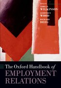Cover for The Oxford Handbook of Employment Relations