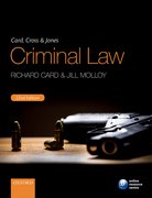 Cover for Card, Cross & Jones Criminal Law