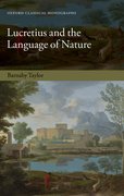 Cover for Lucretius and the Language of Nature
