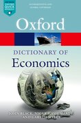 Cover for A Dictionary  of Economics