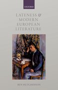 Cover for Lateness and Modern European Literature