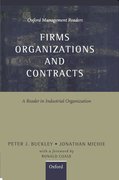 Cover for Firms, Organizations and Contracts
