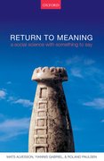 Cover for Return to Meaning