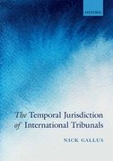 Cover for The Temporal Jurisdiction of International Tribunals