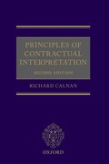 Cover for Principles of Contractual Interpretation