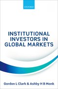 Cover for Institutional Investors in Global Markets