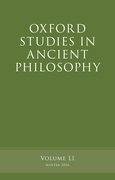 Cover for Oxford Studies in Ancient Philosophy, Volume 51