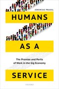 Cover for Humans as a Service - 9780198797029
