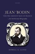 Cover for Jean Bodin, "this Pre-eminent Man of France"