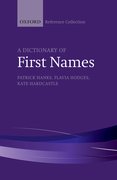 Cover for A Dictionary of First Names