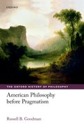 Cover for American Philosophy before Pragmatism