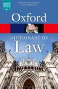 Cover for A Dictionary of Law
