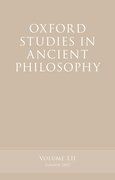 Cover for Oxford Studies in Ancient Philosophy, Volume 52