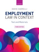 Cover for Employment Law in Context