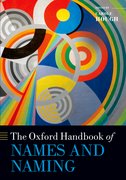 Cover for The Oxford Handbook of Names and Naming