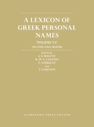 Cover for A Lexicon of Greek Personal Names