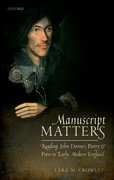 Cover for Manuscript Matters