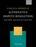 Cover for A Practical Approach to Alternative Dispute Resolution