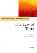 Cover for Philosophical Foundations of the Law of Torts
