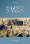 Cover for Criminal Evidence - 9780198824480